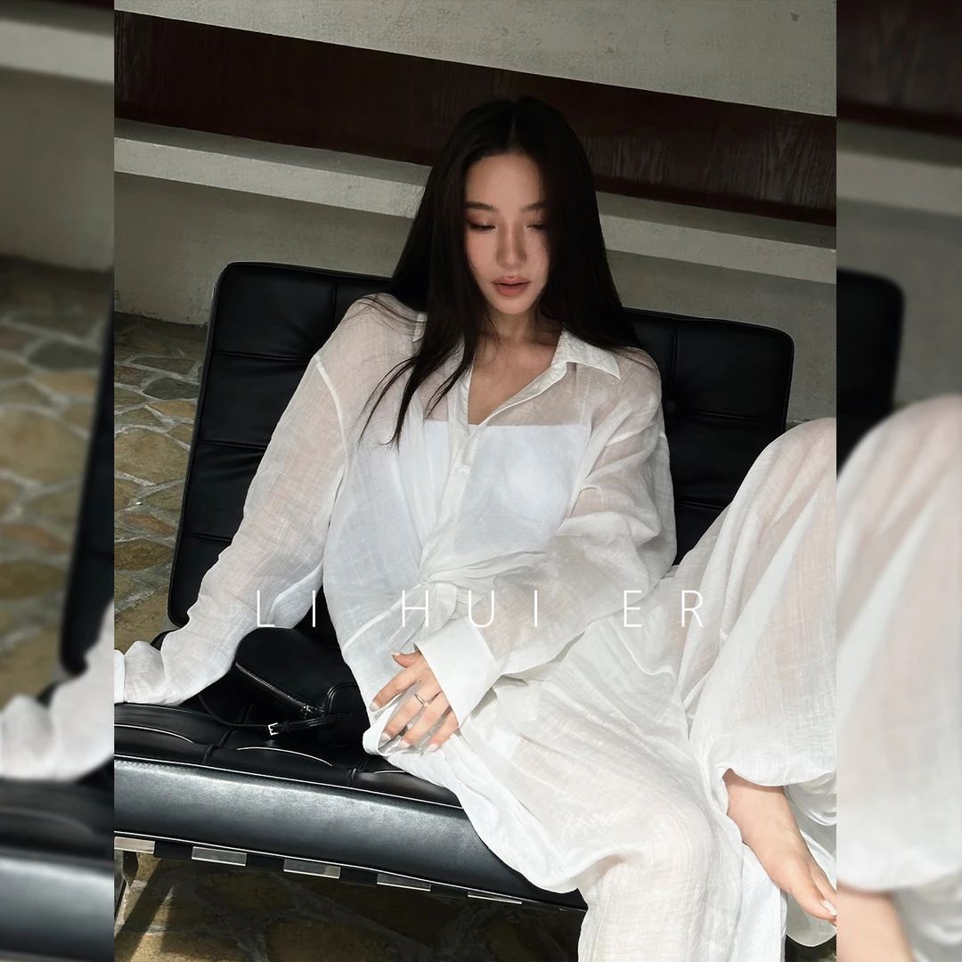 LiHuiEr李慧儿【济州岛假日】2025夏季休闲舒适女装上衣LL025207