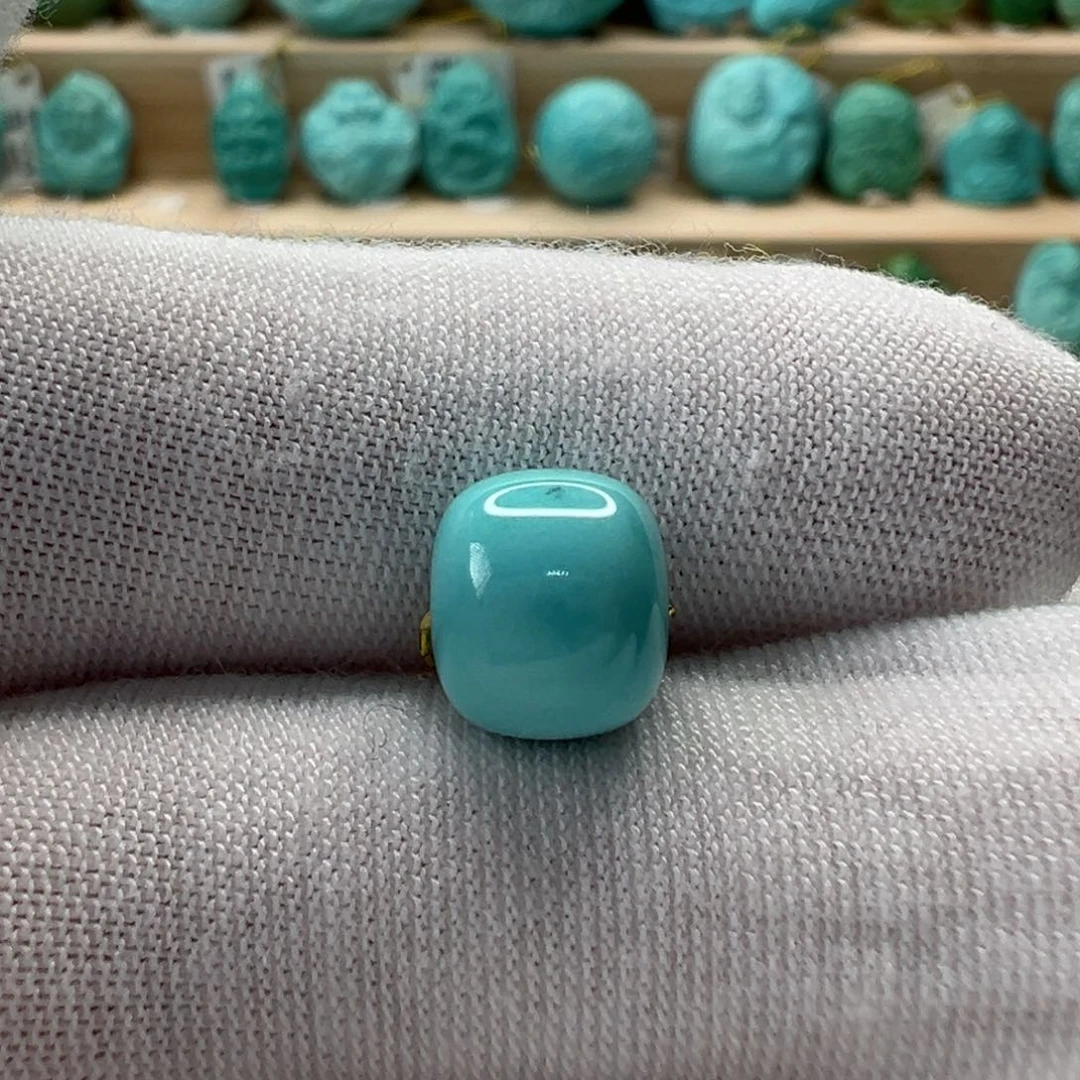 未镶嵌绿松石老型珠9mm