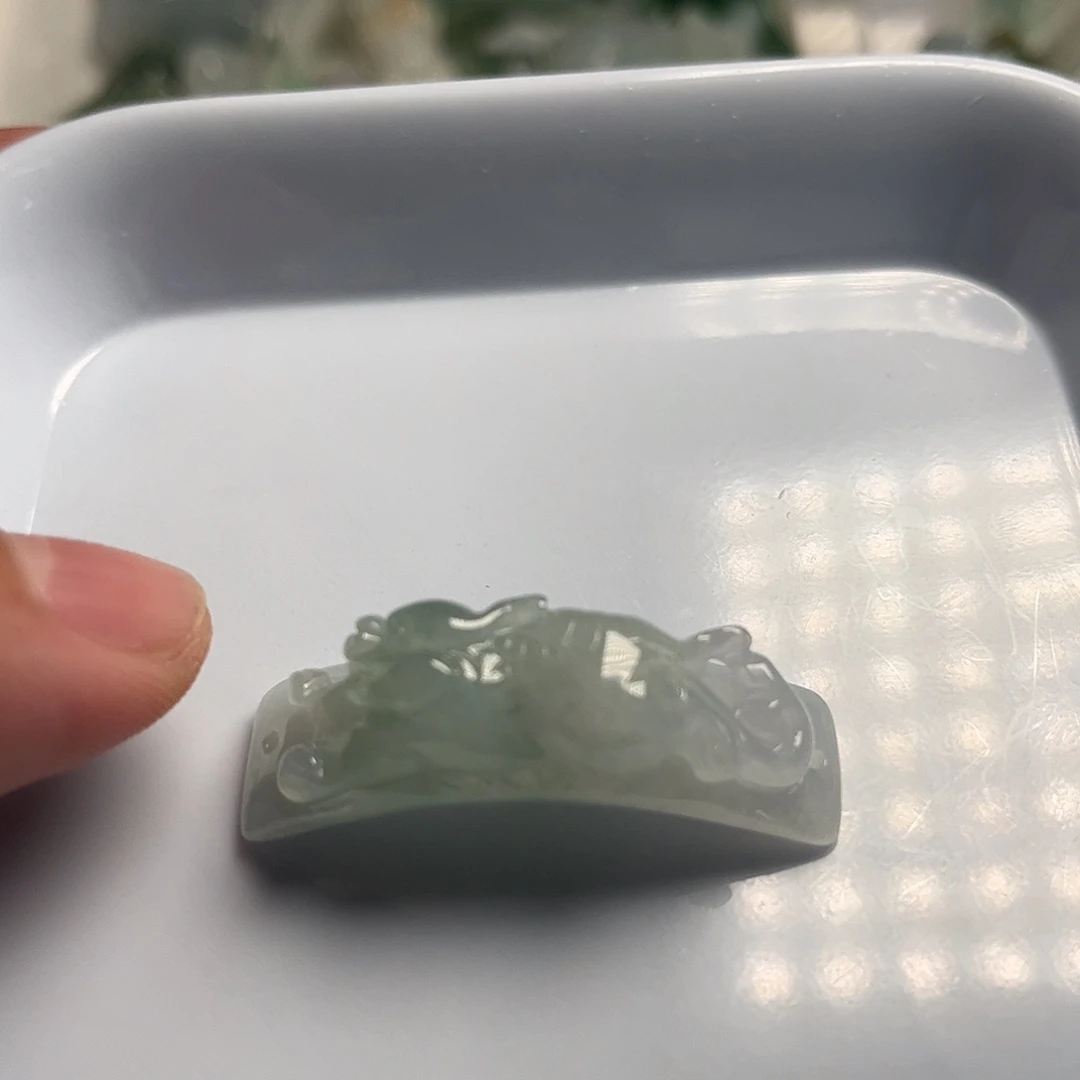 颈饰未镶嵌翡翠天然翡翠