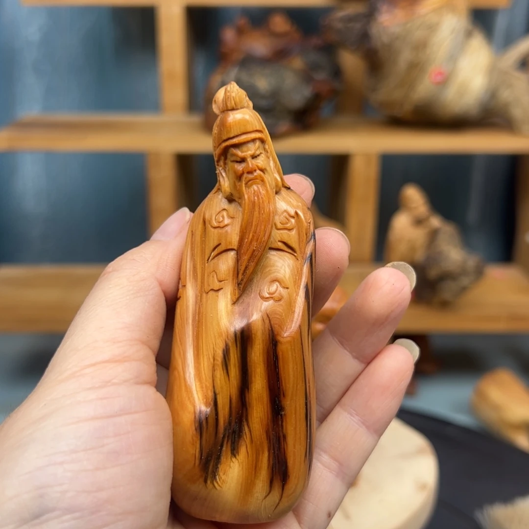 木炼*崖柏木摆件手把件