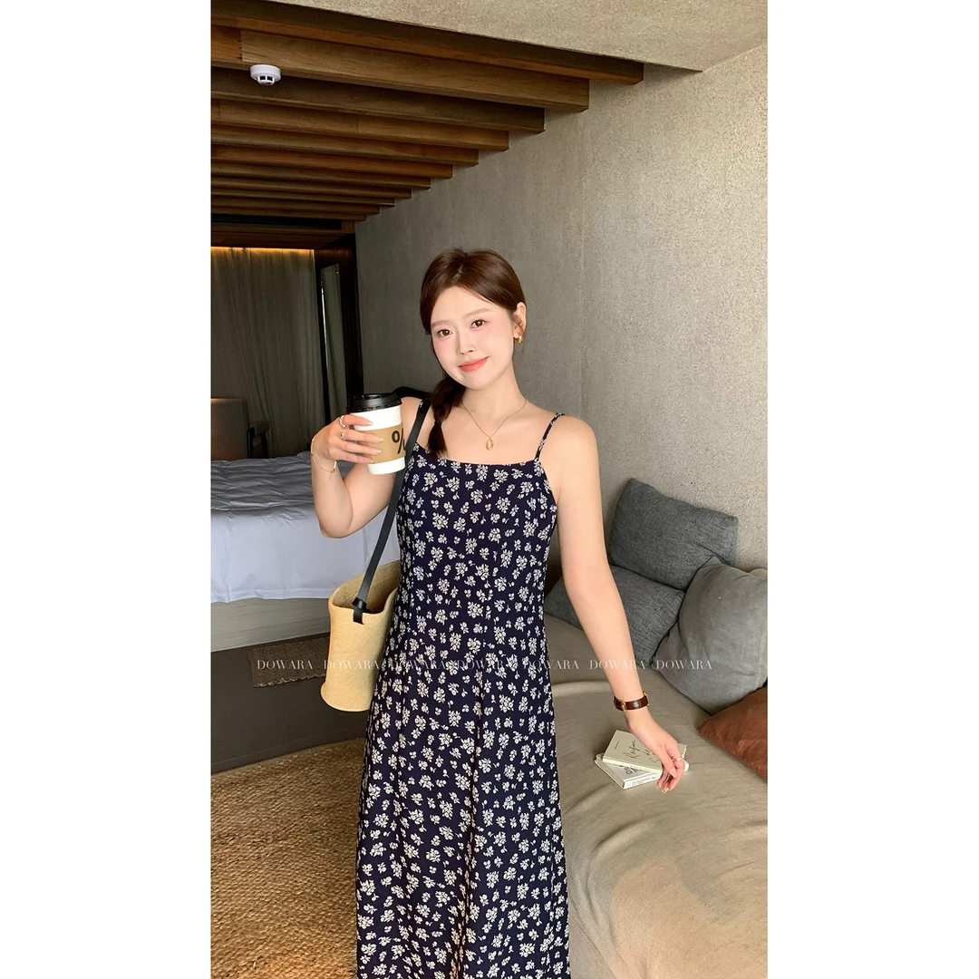 现货7815D大婉酱微胖定制欧若假日风春季茶歇裙气质碎花连衣裙女