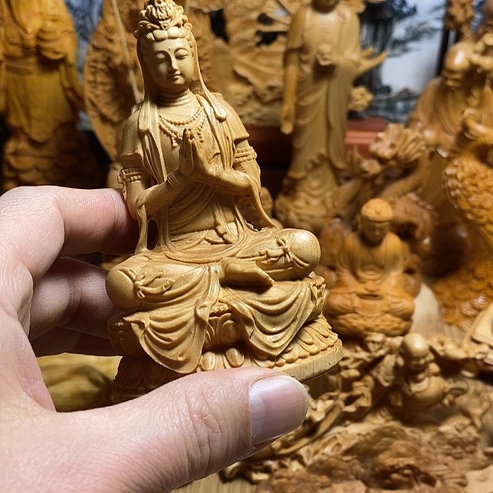 柏木（崖柏）义*合十观音