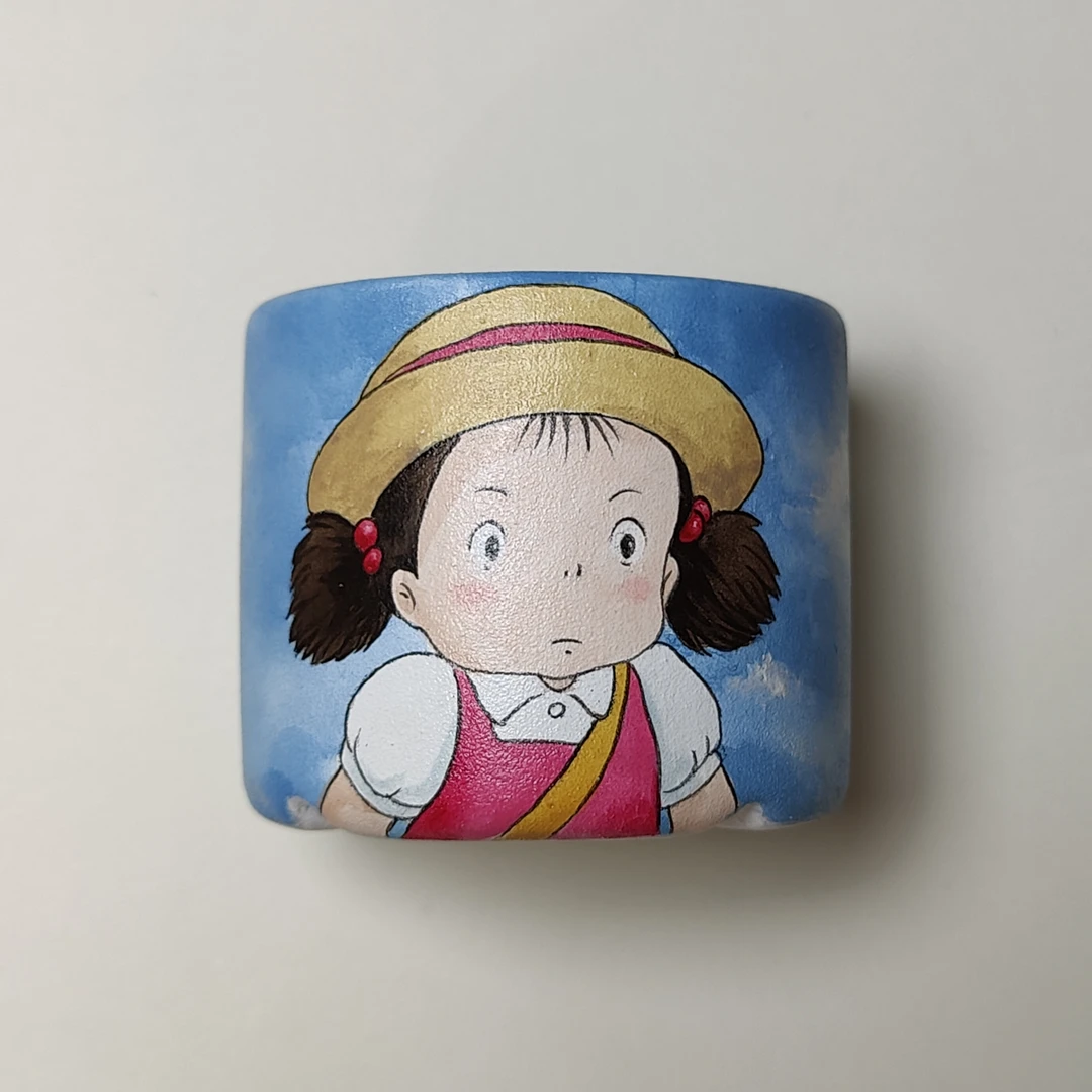 素朵手绘多肉盆（小梅03）