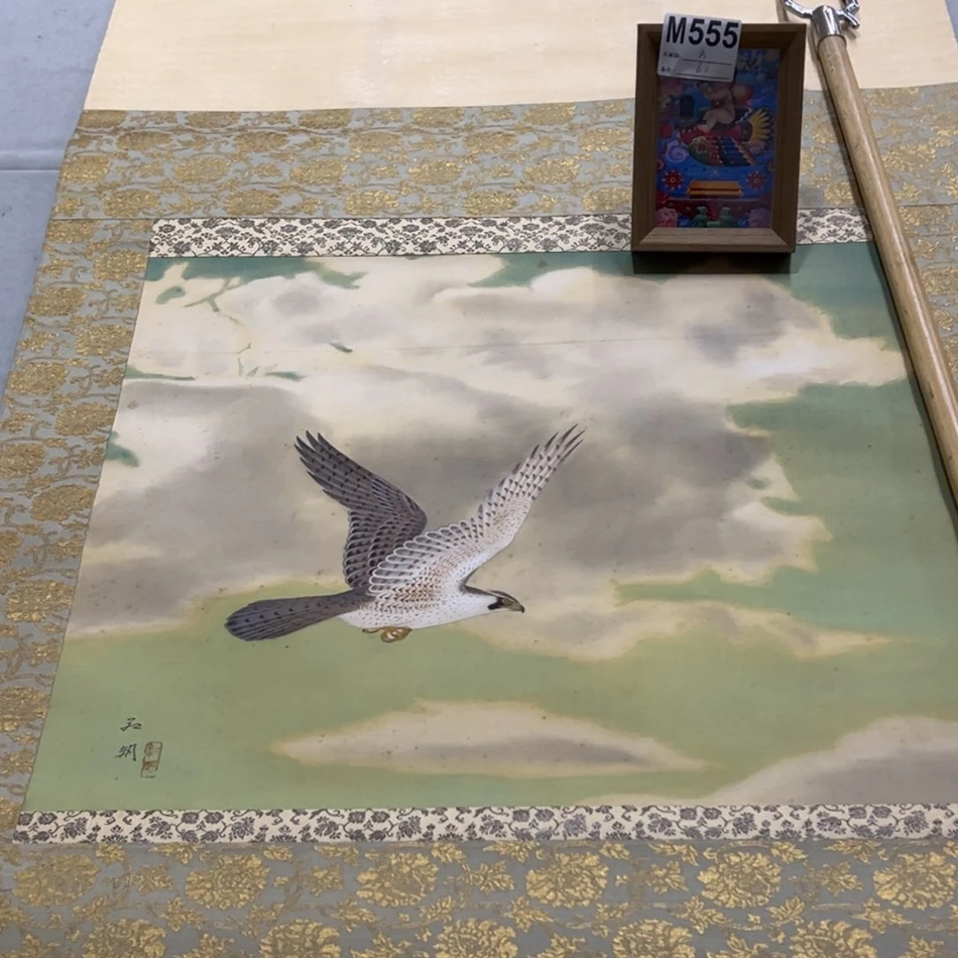 国画方*半印临摹花鸟挂轴