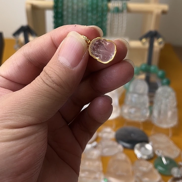 石英质玉貔貅银S925镶嵌