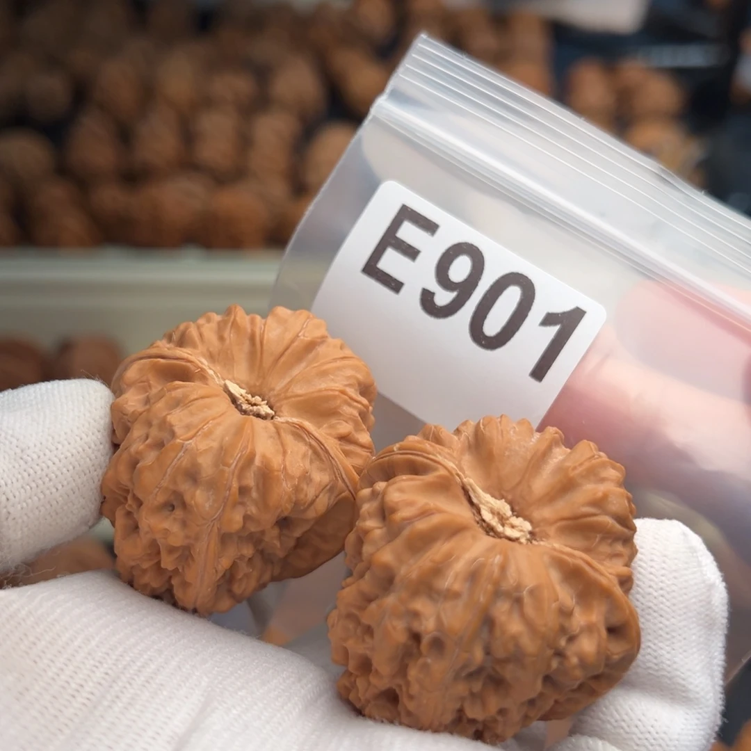 手串文玩核桃E901凹底41/44