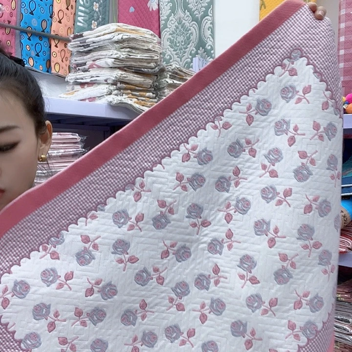 棉粉色小玫瑰纯棉