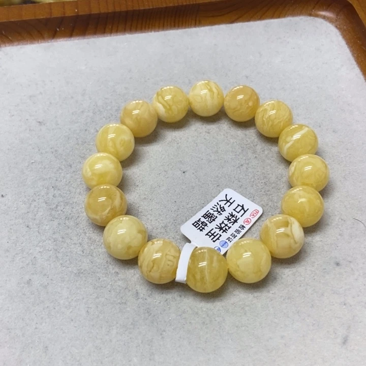 未镶嵌蜜蜡裸石手串
