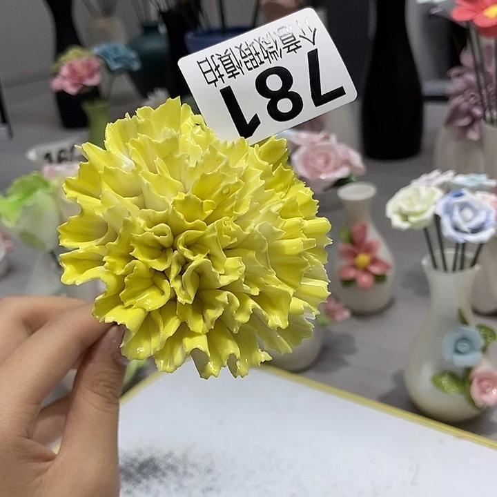 陶瓷纯手工捏花设计