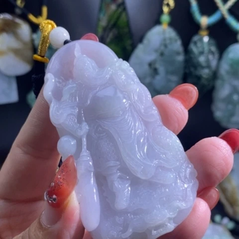 【闪购商品】颈饰未镶嵌翡翠关公