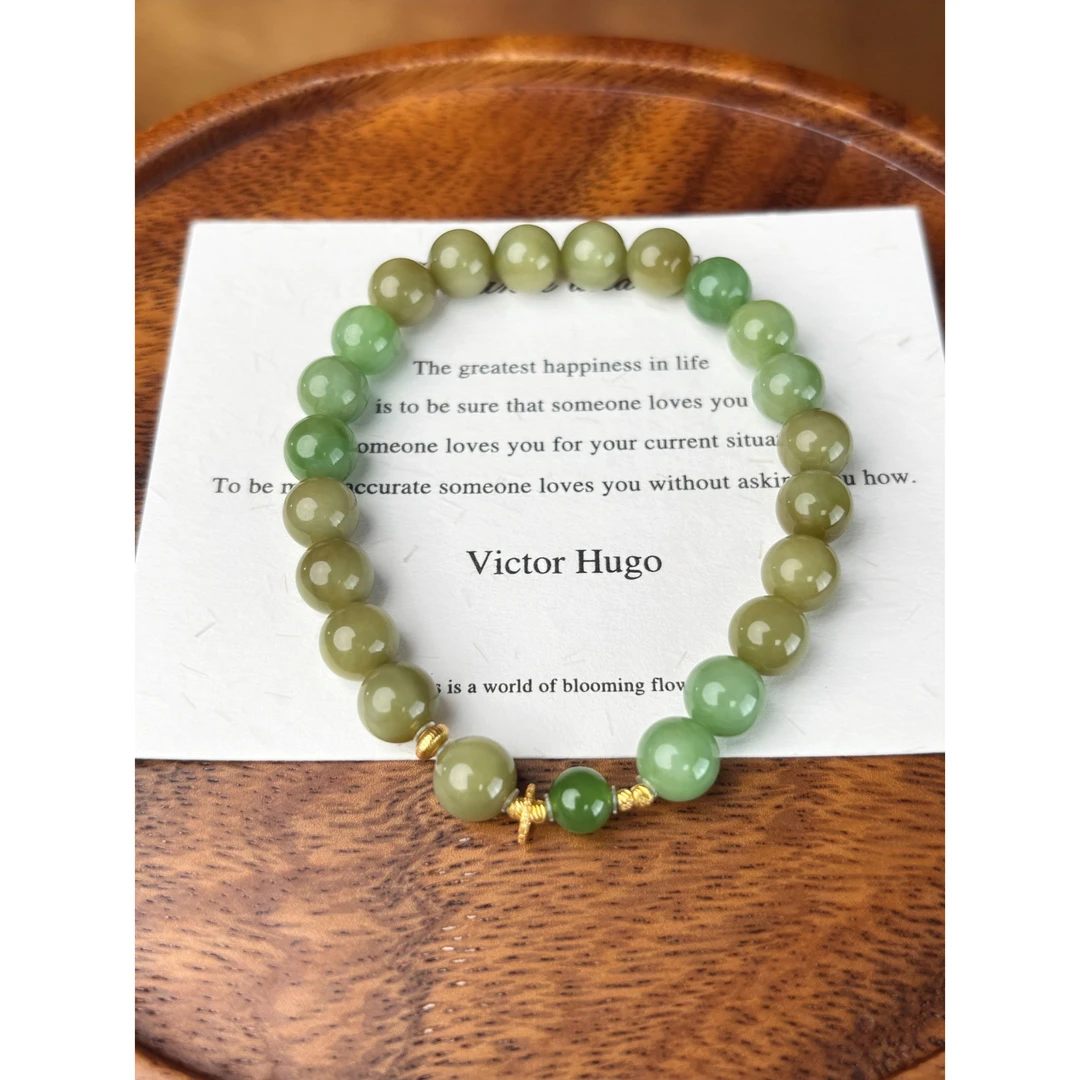 青黛 黑羊洞925银单圈手串百搭气质