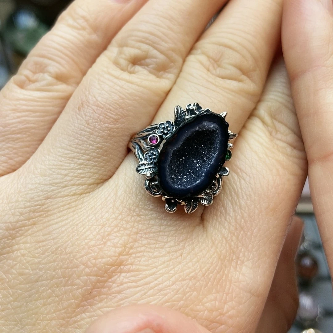 水晶戒指银S925镶嵌用****0戒指