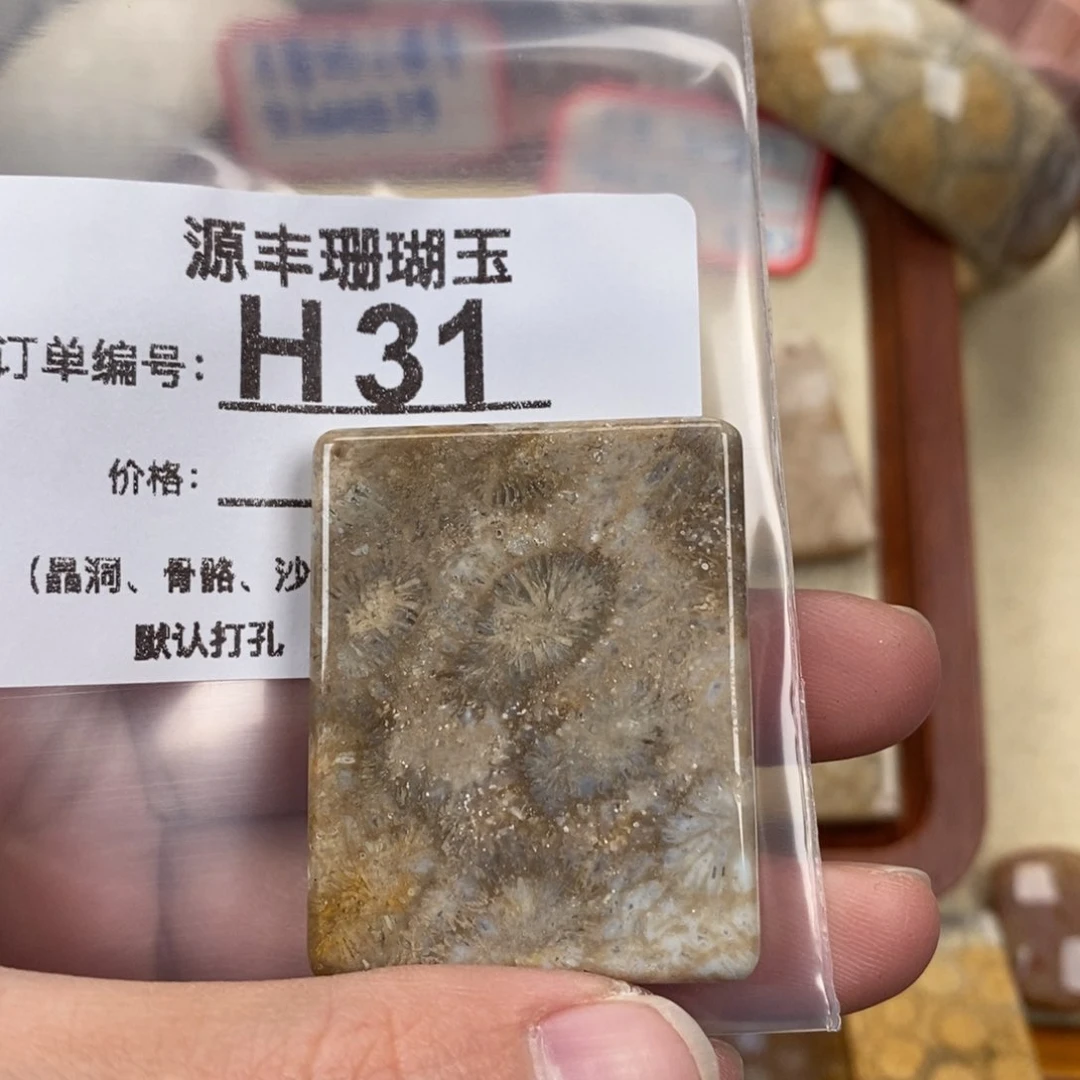 硅化玉颈饰未镶嵌平****g