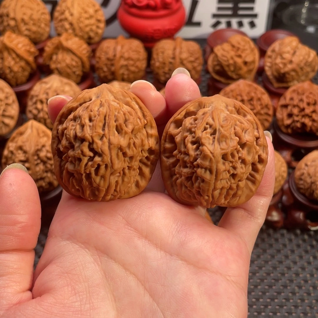 把件文玩核桃原桩莲花全品40尺