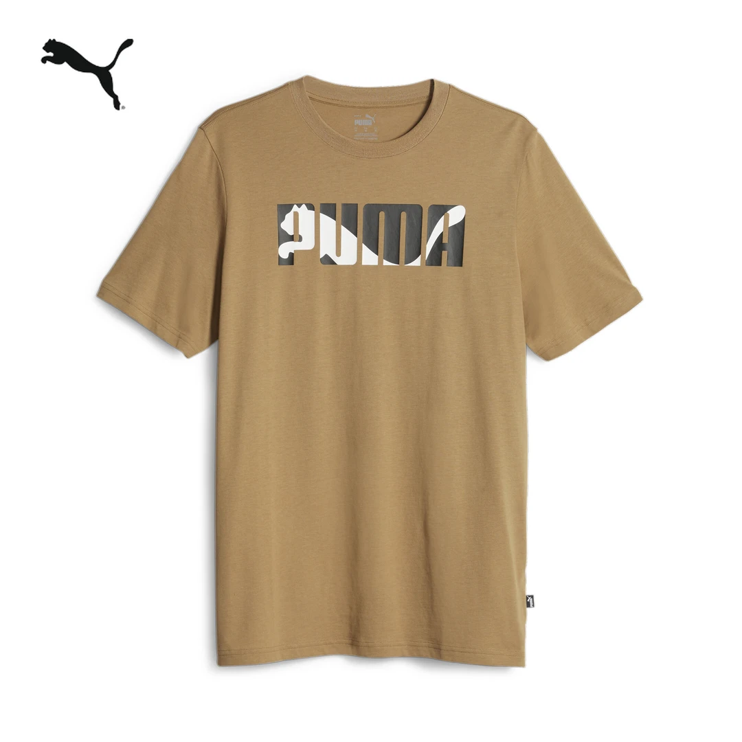 PUMA彪马新款男子百搭休闲印花短袖T恤WORDING TEE 686373