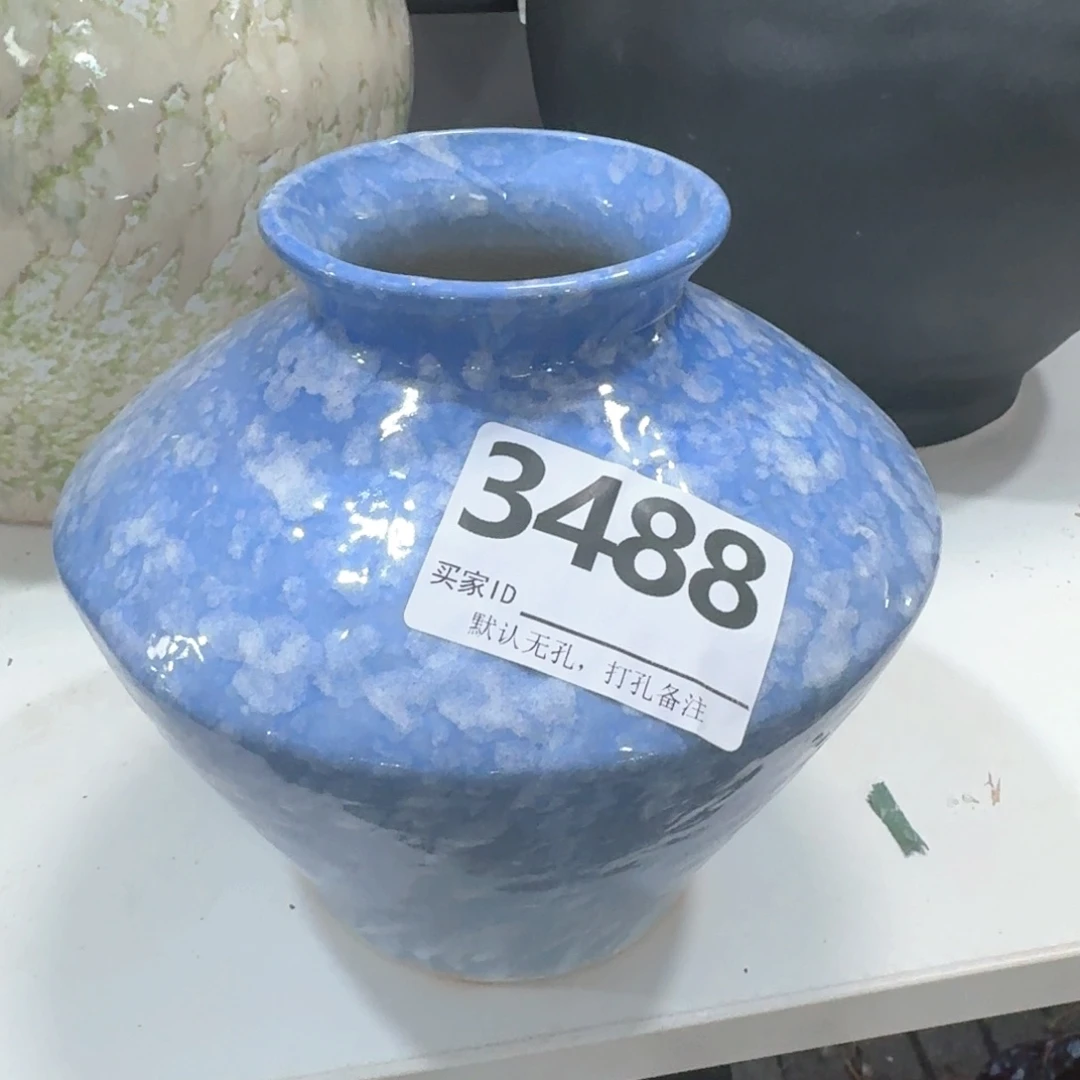 摆件景德镇高温陶瓷编码3488高17口6默认无孔