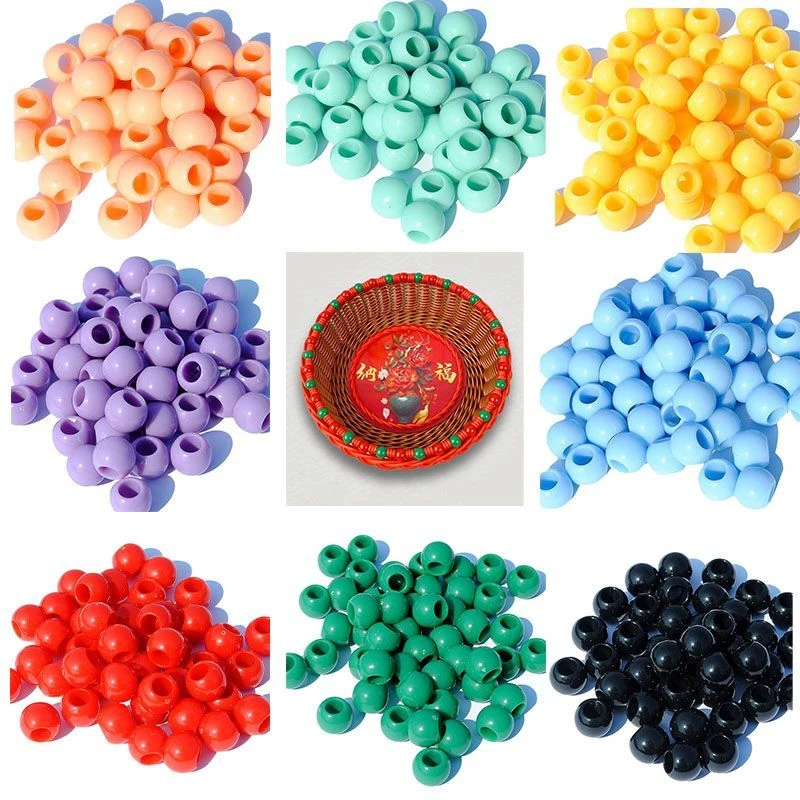 七七家多色11*12亚克力珠子手工编织材料