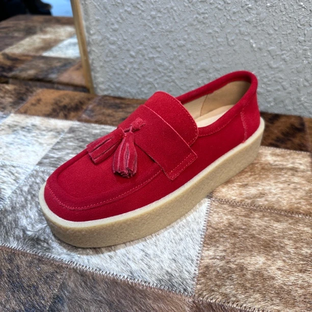 018-3新款超级好看秋季新款复古手工松糕厚底短靴帅气马丁靴带系