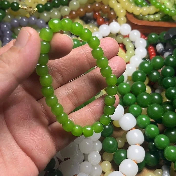 苹果绿老型8mmmmm手链