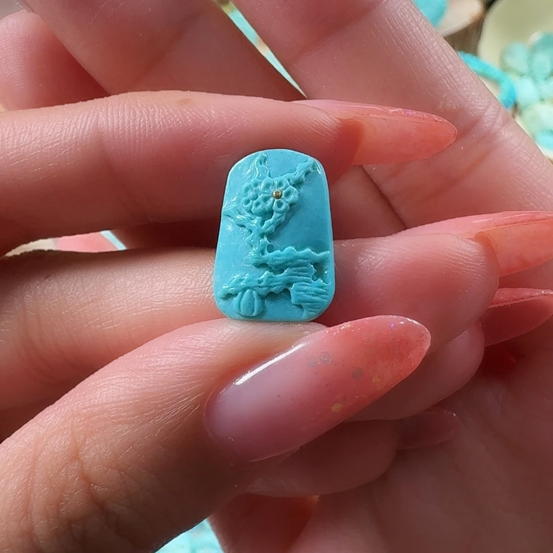 绿松石未镶嵌吊坠(不含链)