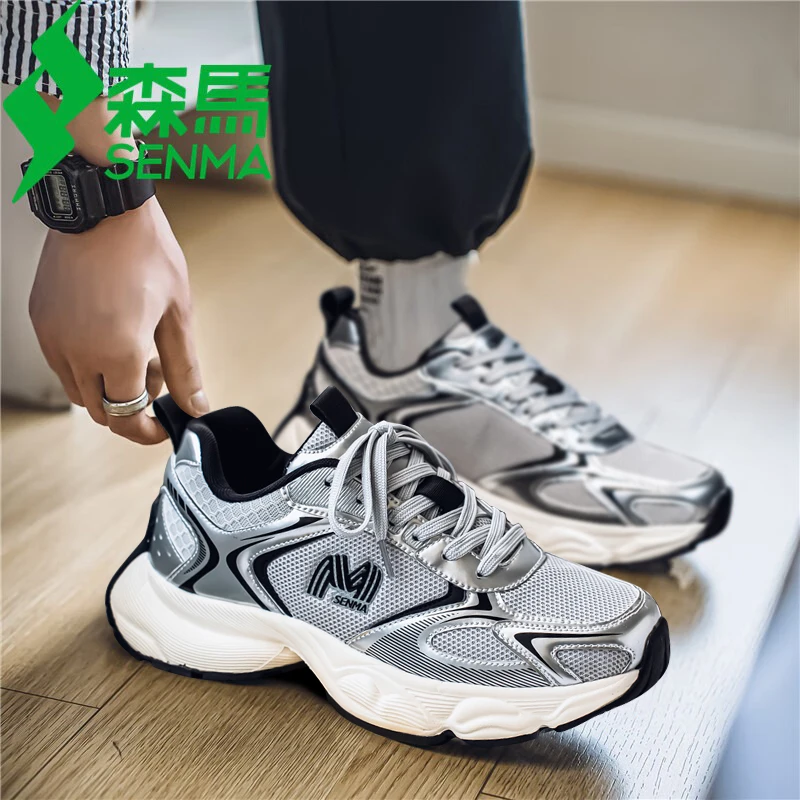 森马女鞋ins潮牌百搭运动鞋情侣爆款2025新款时尚女生厚底老爹鞋