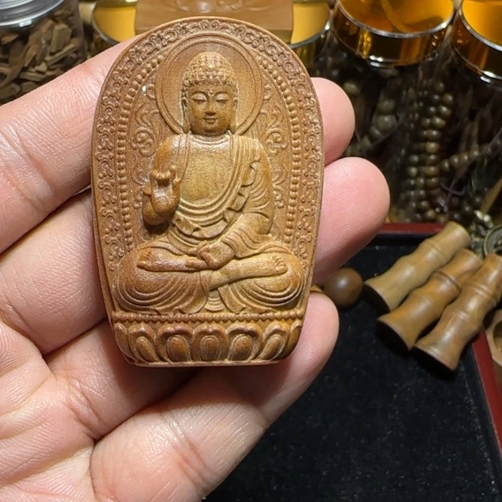 浮***尘檀香木老山檀香大日牌子