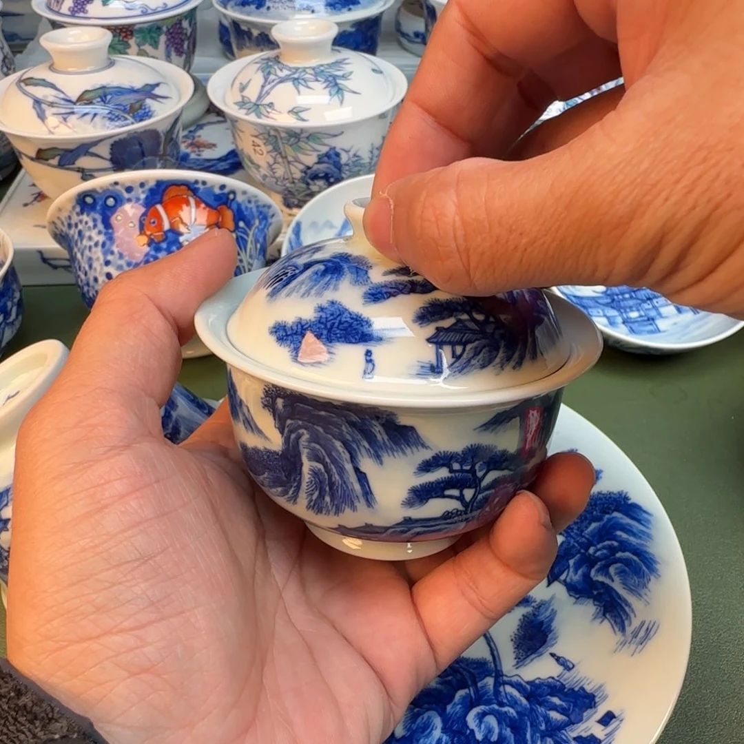陶纯手工纯手绘茶具347