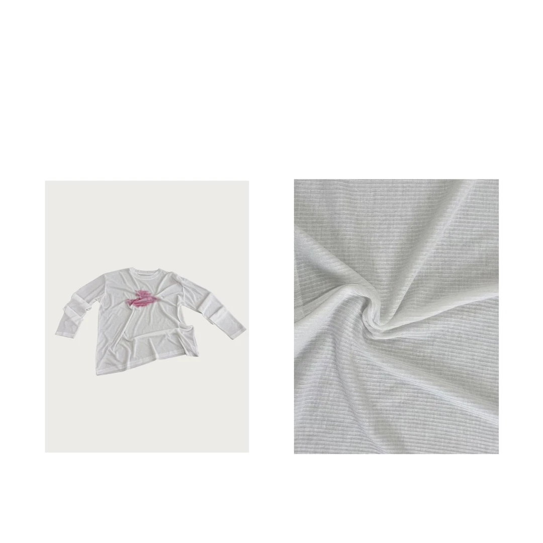 MAINRAY-「海盐白纱」韩版休闲款星球长袖打底T恤