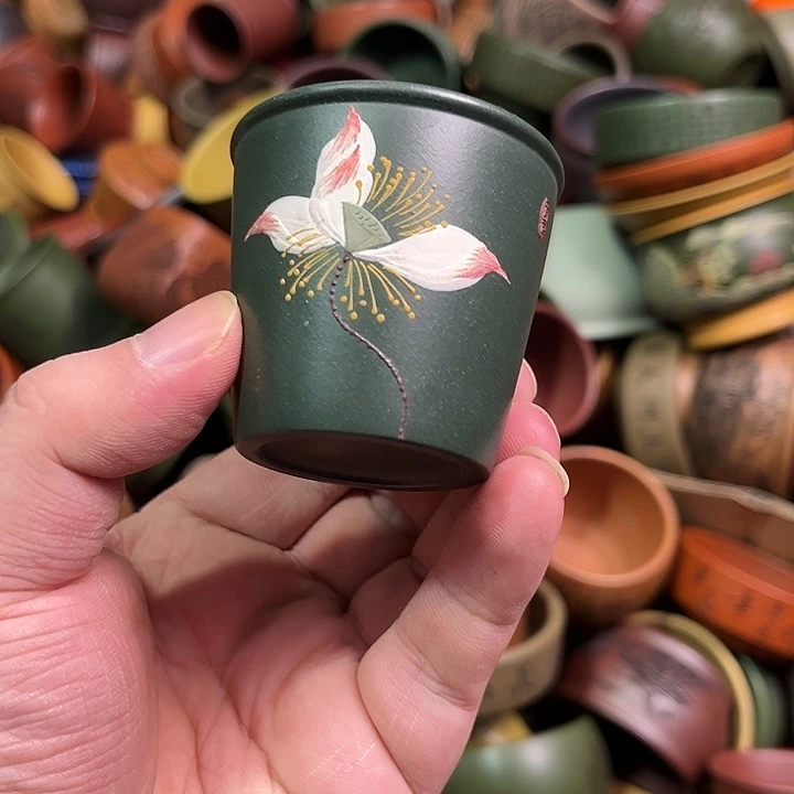 紫砂茶杯全手工紫砂主人杯