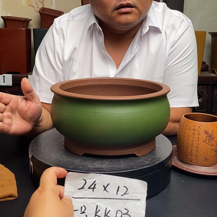 紫砂花盆货号一只KK003