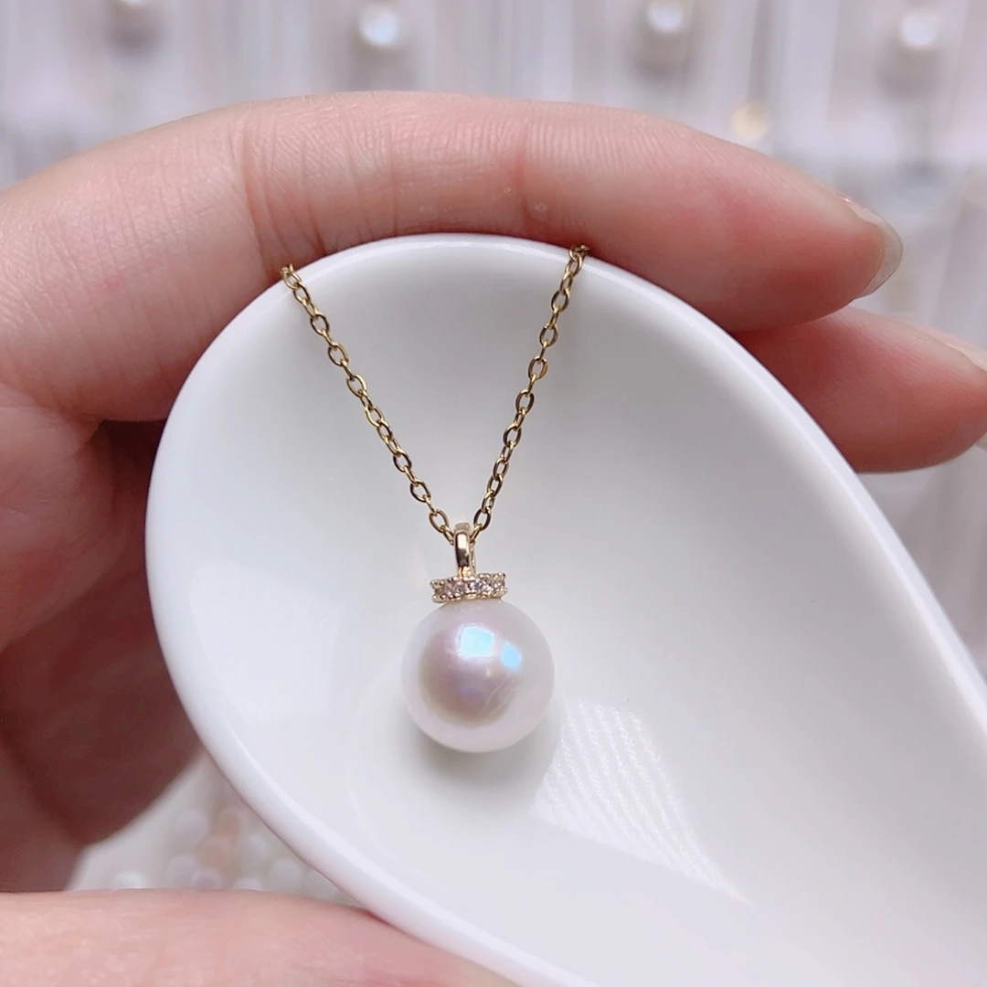 未镶嵌淡水珍珠吊坠(赠链)