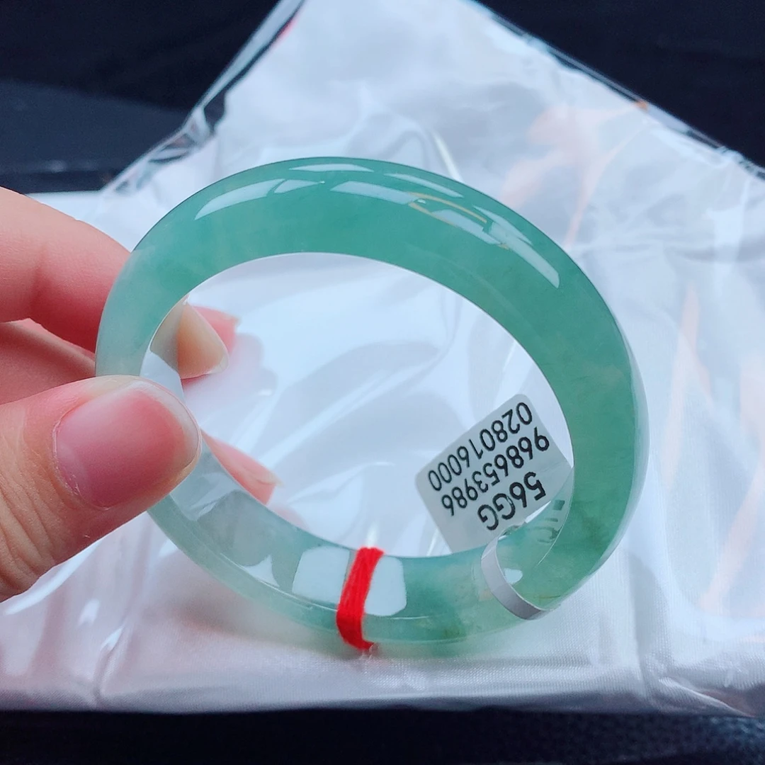 翡翠手镯未镶嵌天然缅甸翡翠A货手镯