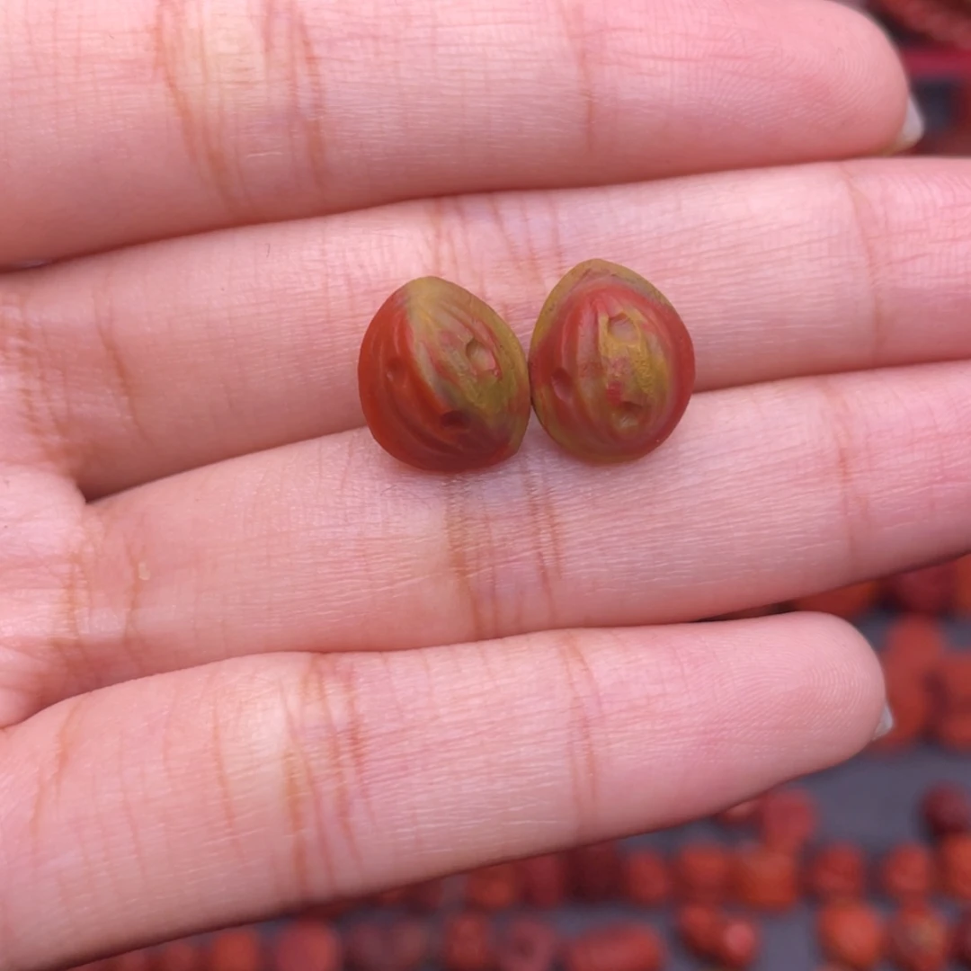 【闪购商品】南红玛瑙配饰未镶嵌包浆百香籽 10.2