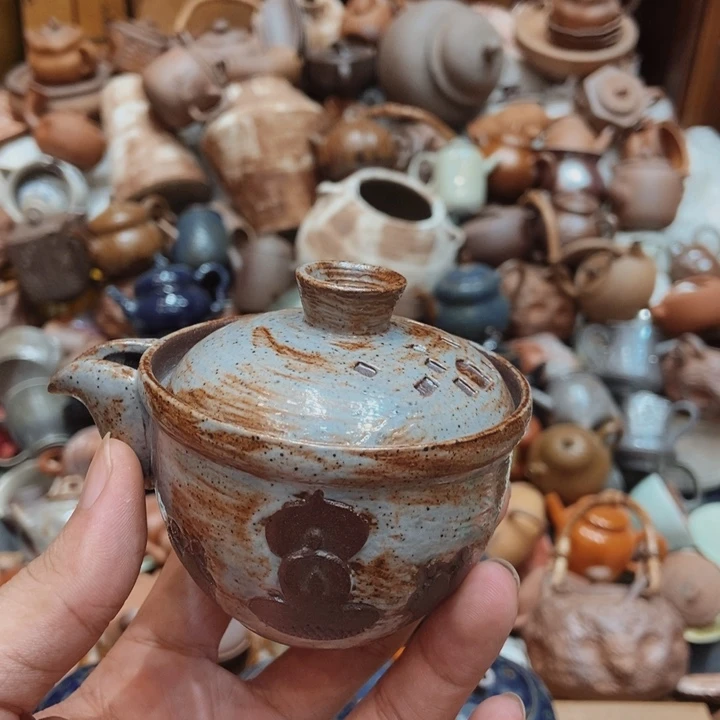 柴烧老岩泥高端茶器