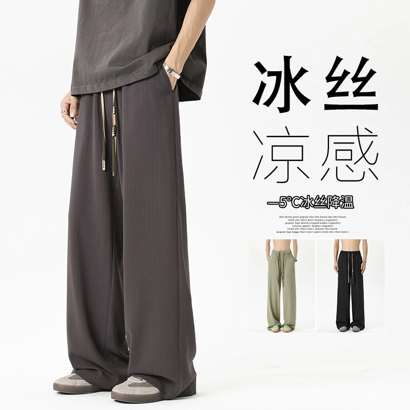 夏季新款墙大码美式休闲裤P