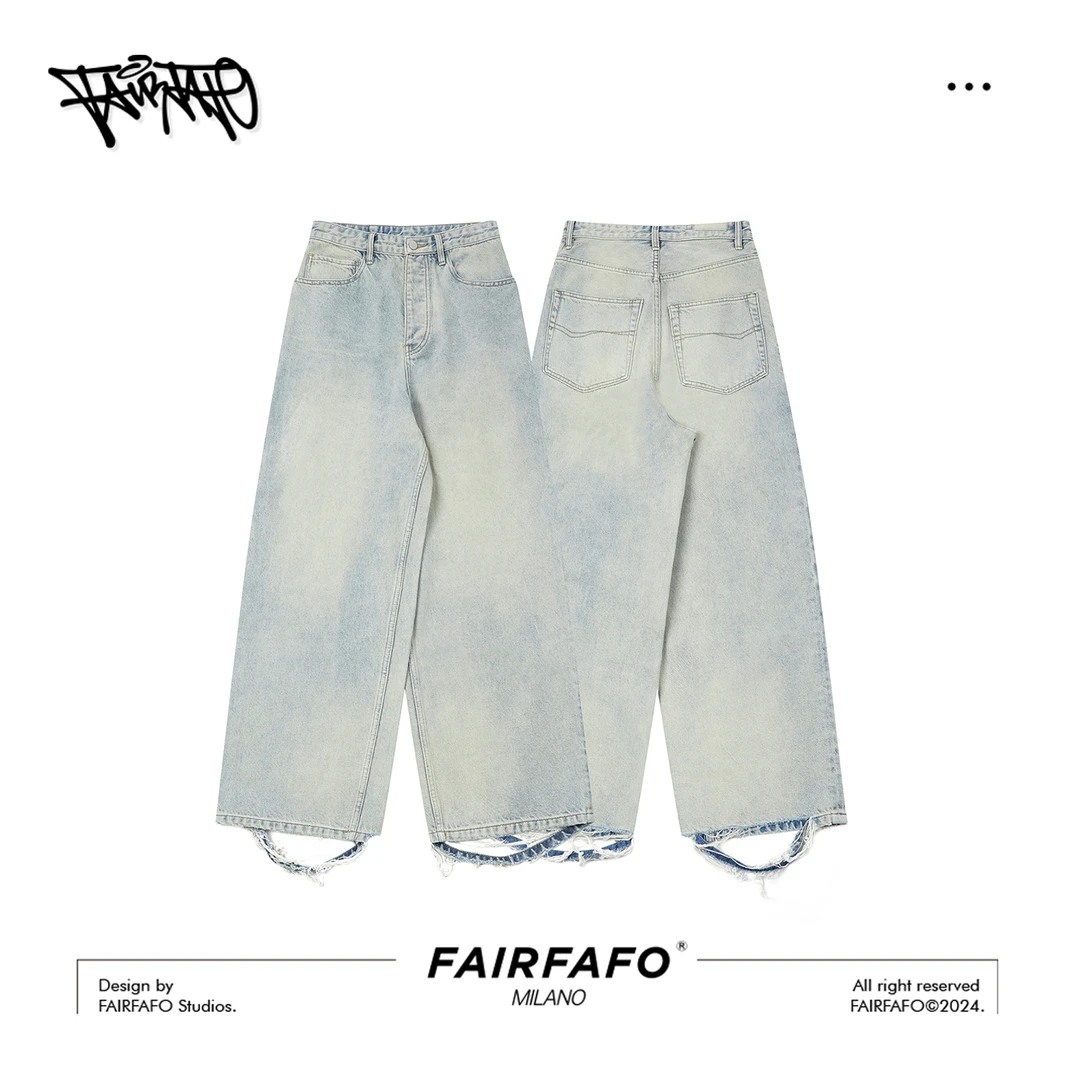 FAIRFAFO林肉肉【破坏工艺牛仔裤】KZBL4C123