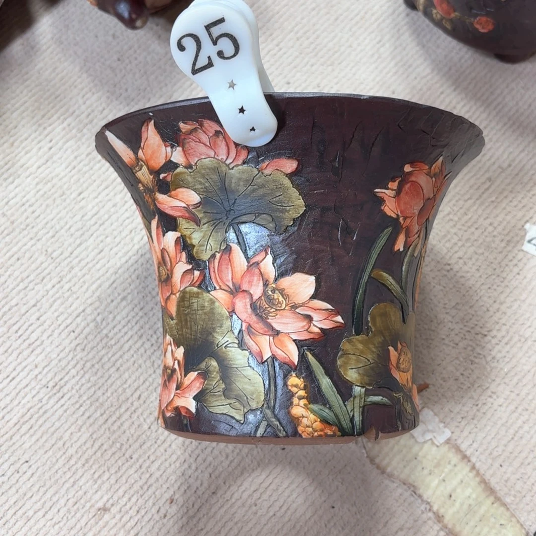 许***个紫砂花盆陶瓷多肉花盆精品