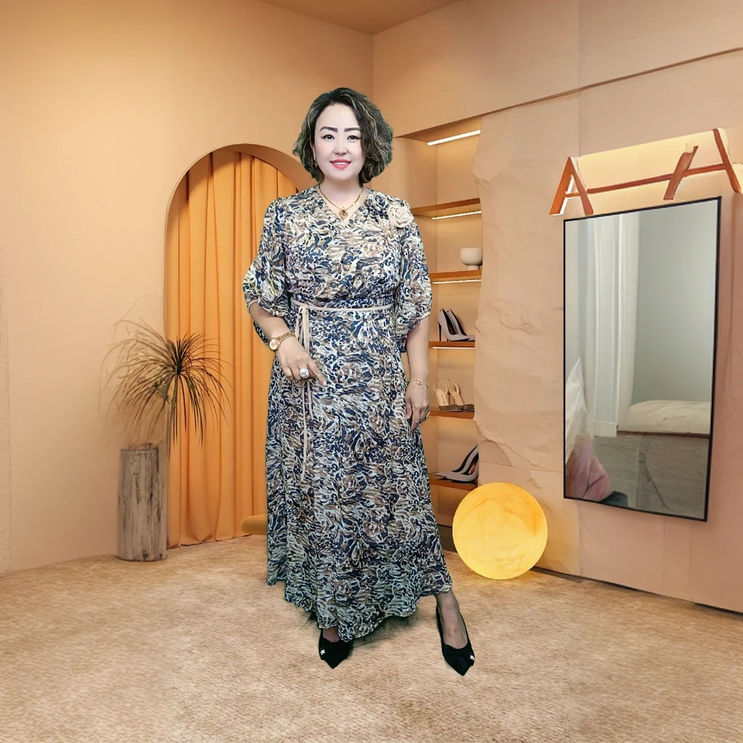 2025年新款连衣裙女装大码女装