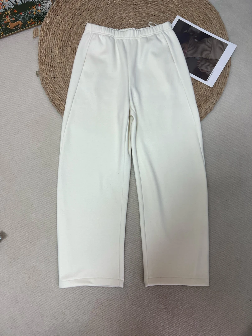 【小新羊绒】《山本裤》女士秋冬季新款桑蚕丝山羊绒加绒加厚休闲长裤