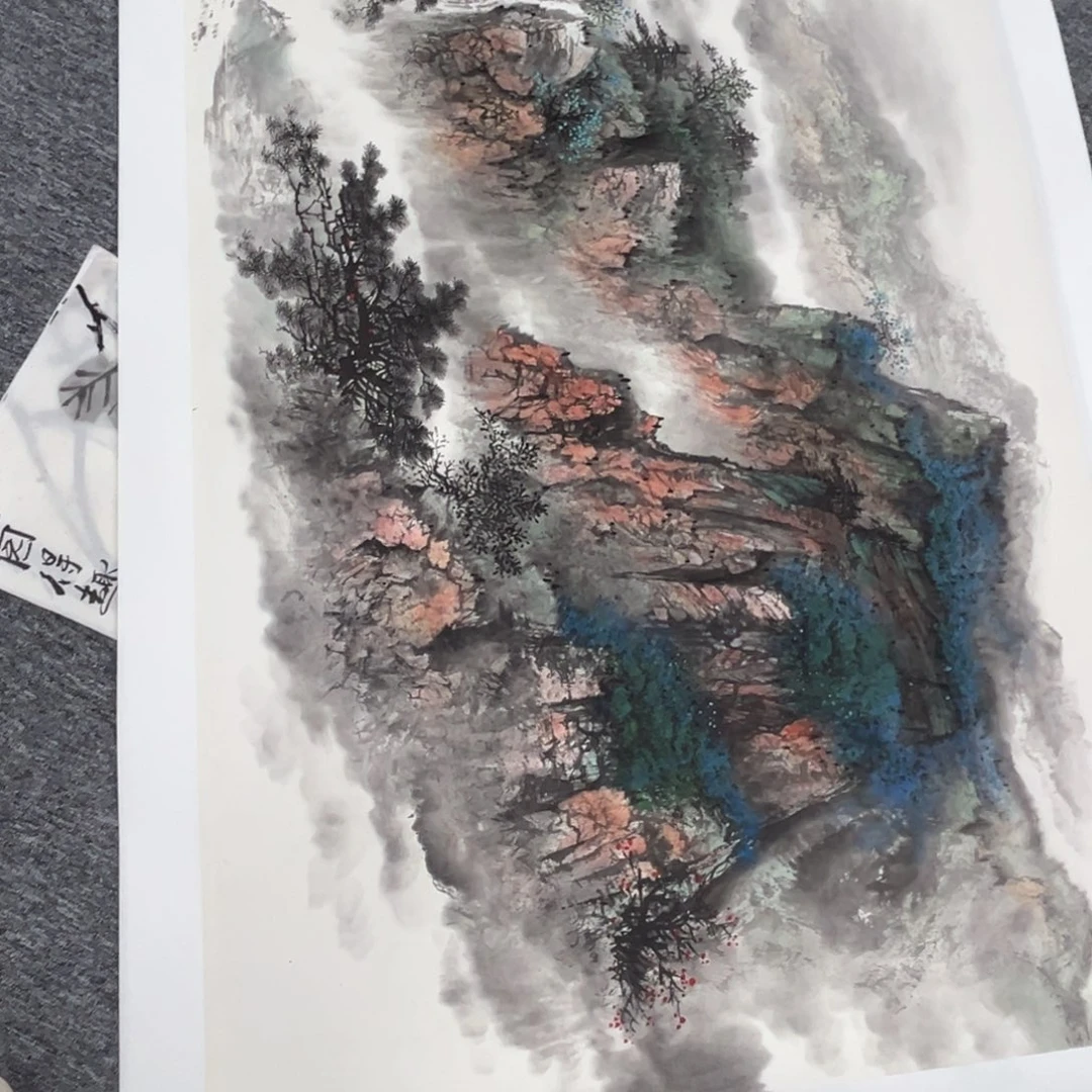 吴***》国画绘画作品多次参加全国