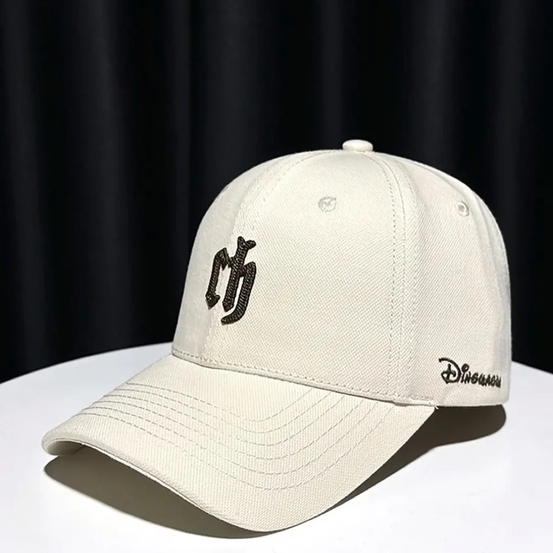 鸭舌帽棒球帽休闲白色网红帽子复古油蜡工装帽韩版运动男士百搭