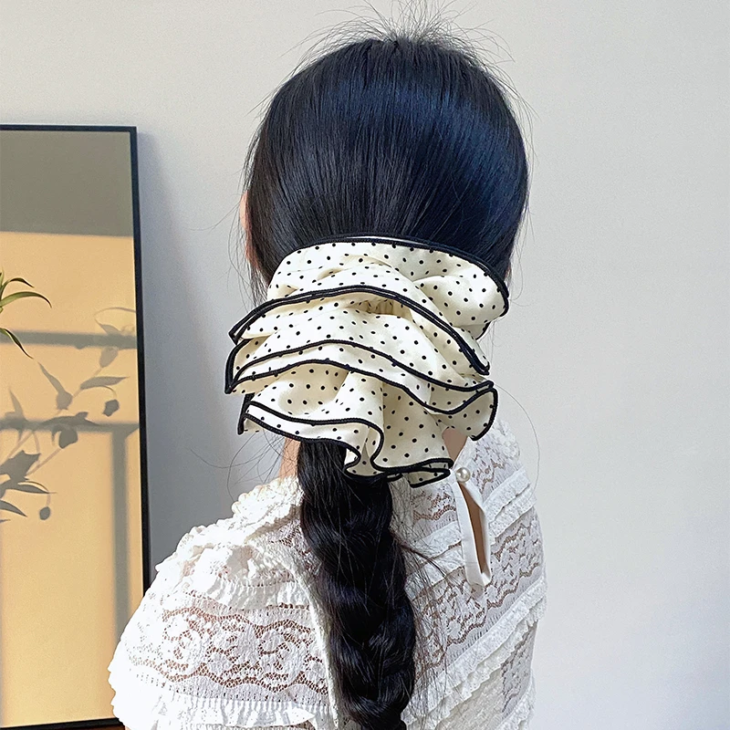 【全场满9.9包U】凑满9.9发货甜美超仙韩版大肠发圈法式复古发绳