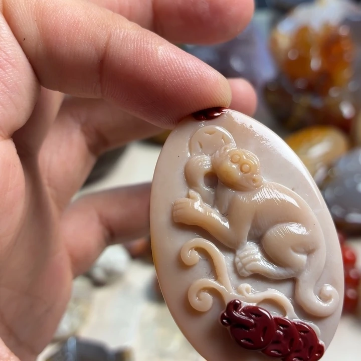 玛瑙/玉髓未镶嵌吊坠(不含链)