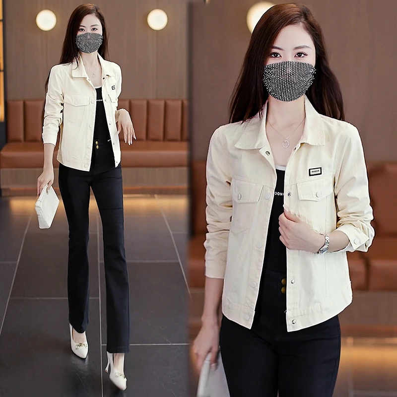 La babite 洋气时尚短外套秋季新款韩版显瘦修身百搭小个子外套女