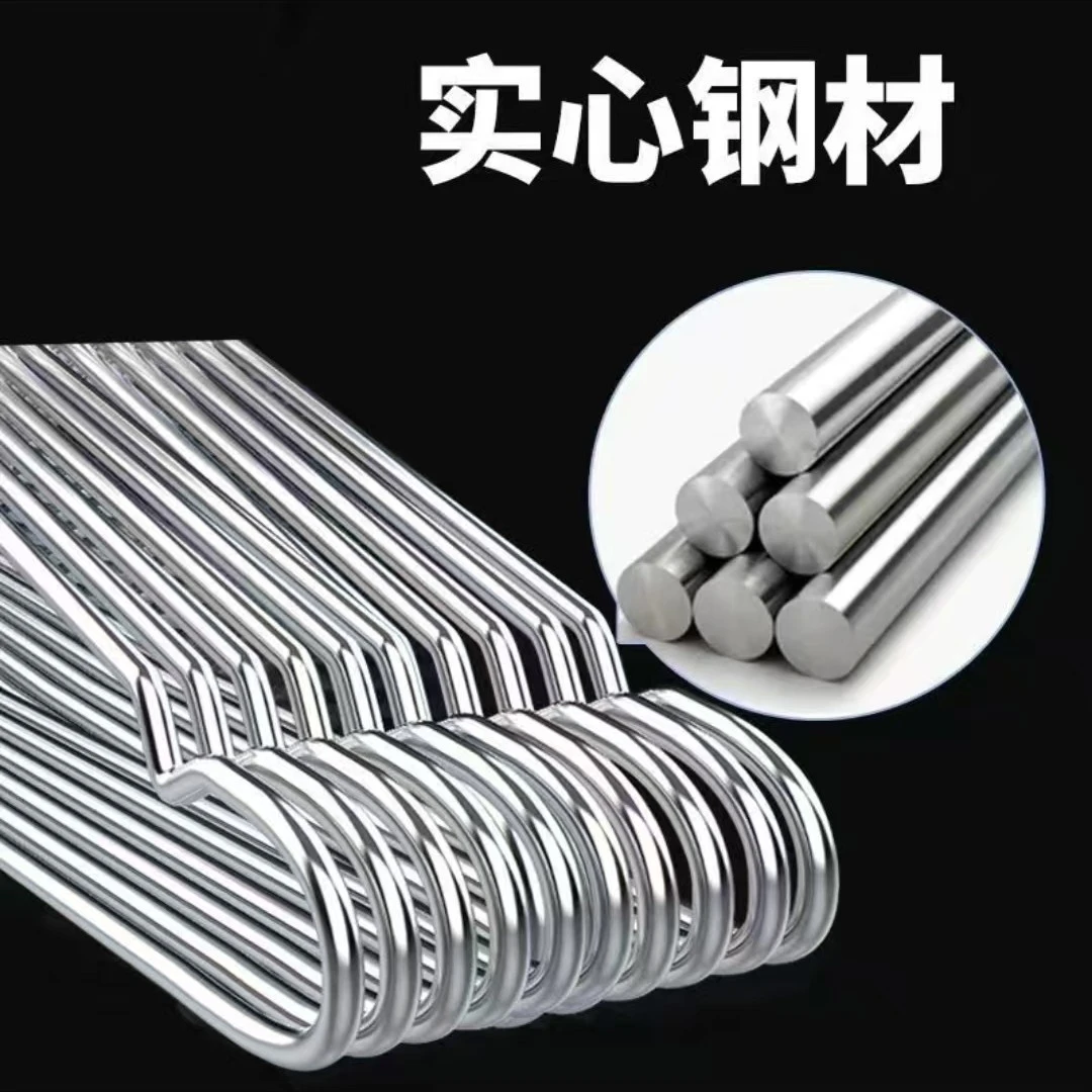 304材质全尺寸直径4.0加粗不锈钢衣架晾衣架阳台挂衣防锈坚固家用