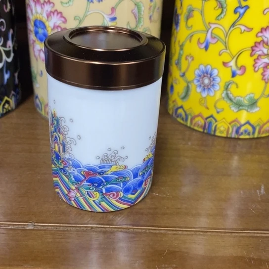 瓷片陶瓷茶叶罐密封罐