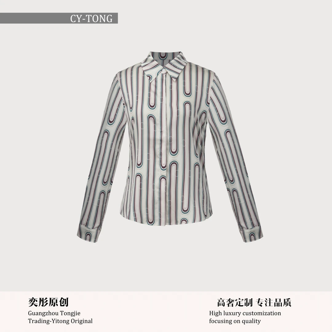 【彤姐原创】春上新气质设计感轻奢休闲时尚简约衬衫上衣D8001