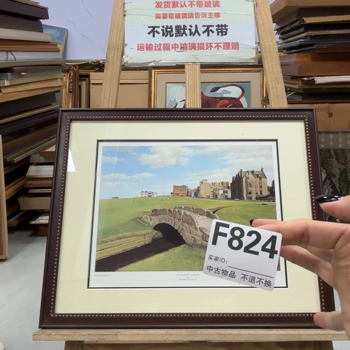 巴***巴版画824框画印刷不退换