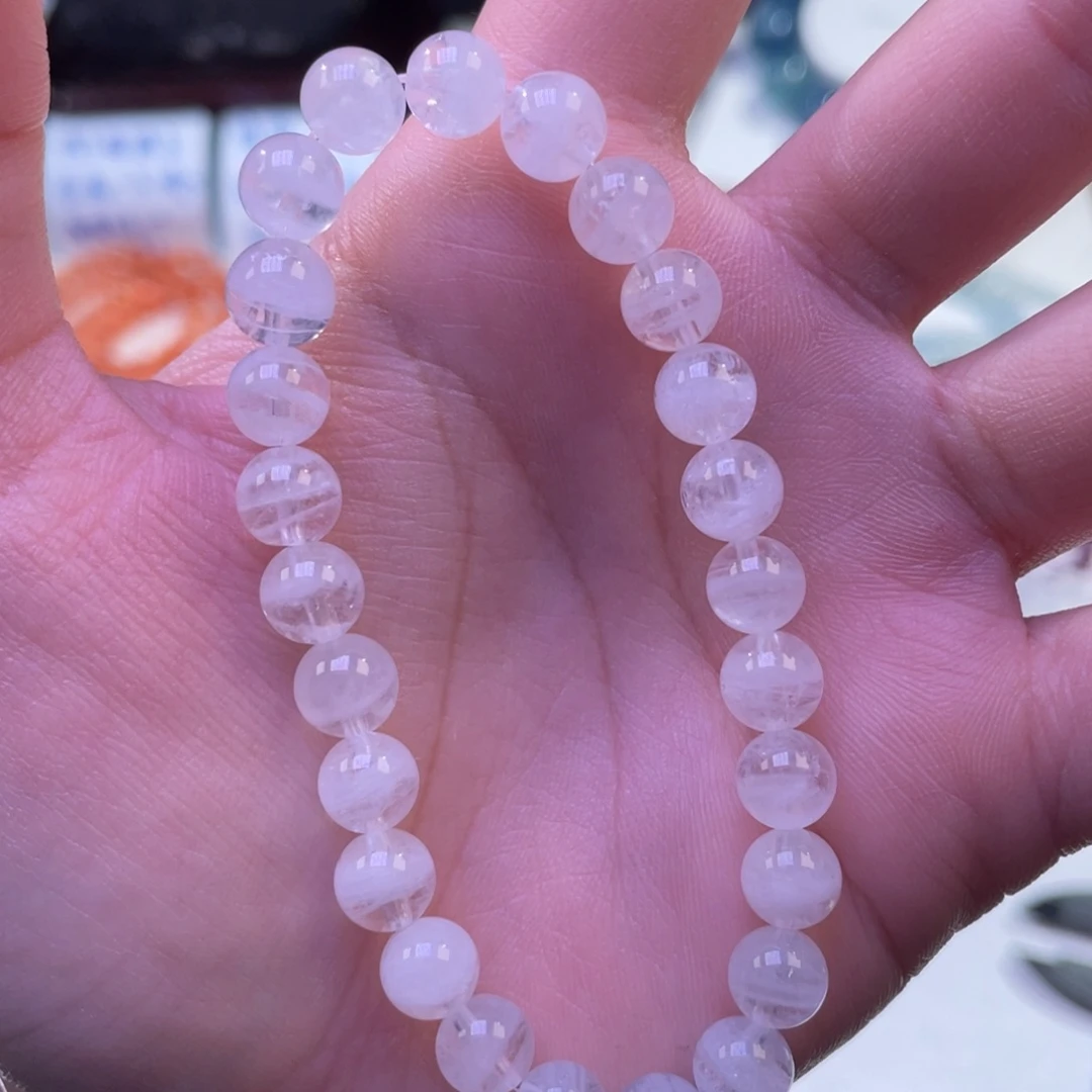 未镶嵌手链水晶婚纱白千层幽灵水晶7+