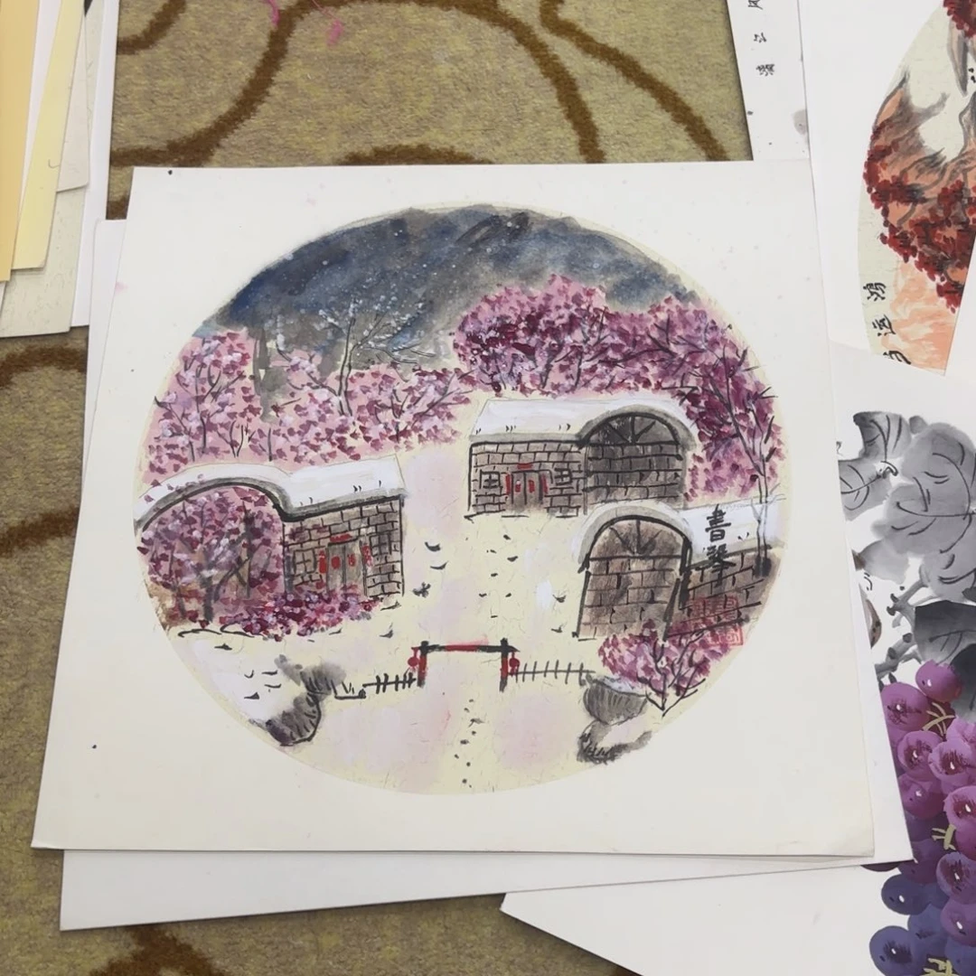 国画38-38卡纸作品童